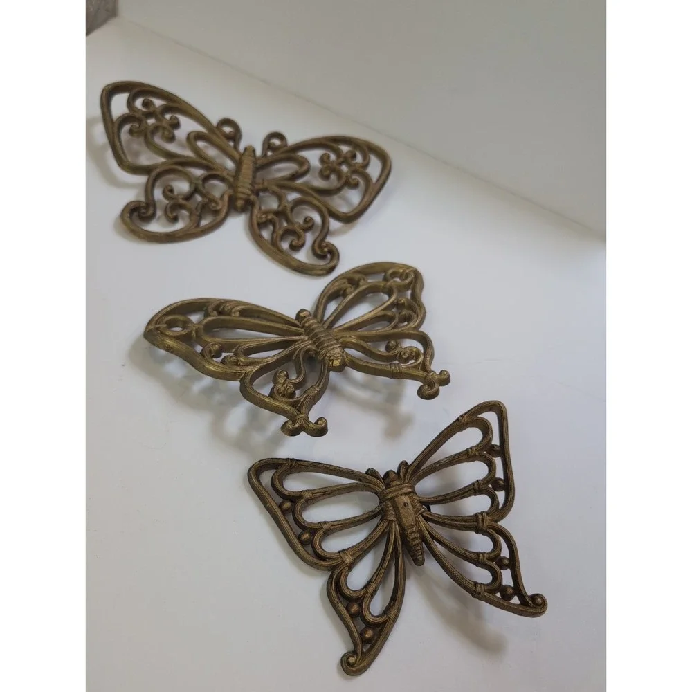 Vintage HOMCO Butterfly Wall Hangings Mid Century Modern Art Decor